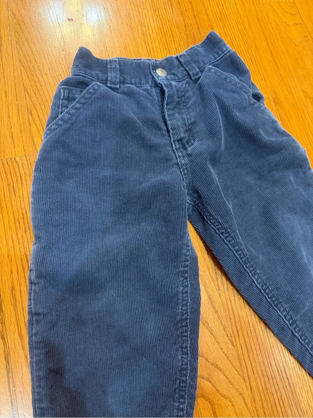 Vintage Osh Kosh Kids Corduroy Pull-On Pants - Navy